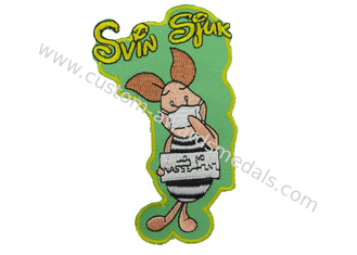 2D Svin-Stickerei-Flecken, kundengebundene Stickerei-Flecken für Kleider, Spielwaren, Handtaschen