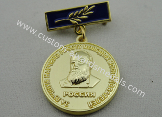 Gewohnheits-Preis-Medaillen des Eisen-3D oder des Messings/des Kupfers mit Druckguß, hohes 3D und hoch Polnisch