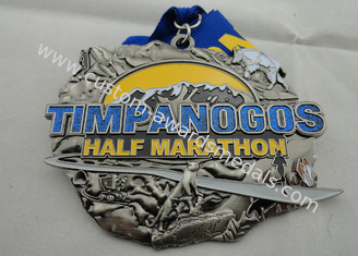 Zink-Legierung Druckguss-Eisen-oder Messing oder Kupfer Timpanogos-Halbmarathon-Medaille mit Funkeln