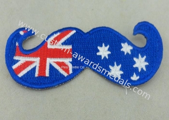 Australien gesponnene kundenspezifische Stickerei bessert Revers für Geschäft aus