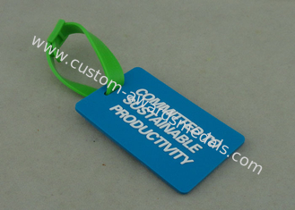 Geschäfts-Förderung gummierte fördernder PVC-Schlüsselring 4,0 Millimeter Stärke-