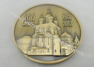 Zink-Legierungs-Russland-Andenken-Ausweise mit 3D entwerfen und antikisieren Gold für Preise