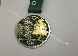 Überzug-Rennmedaillen des Doppelt-3D, sterben gestempelte Triathlons-Preis-Medaillen