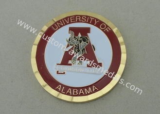 Universität von Alabama personifizierte Münzen mit weichem Email, 50.8mm Durchmesser