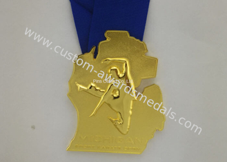 Personifizierte Email-Medaillen-Bänder, Preis-Karate-Medaillen Druckguß