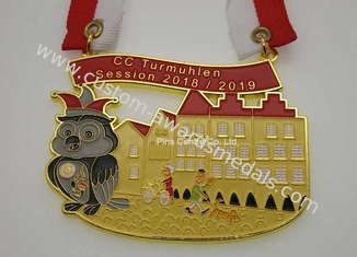 Kundengebundene Karnevals-Ausweis-Medaillen für Bier-Festival-2D Entwurfs-Band-Zubehör