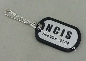 NCIS personifizierte Erkennungsmarken durch das Aluminium, das gestempelt wurde, das zusammengebrachte Silikonband