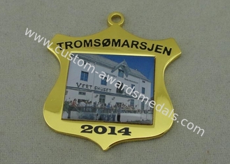 Tromsomarsjen-Zink-Legierungs-Zink-Legierungs-Medaille mit Drucken/Vergolden