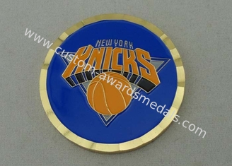 New York Knicks Basketball prägt mit weichem Email-/Gang-Rand