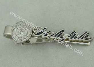 22 Millimeter Messing der spezieller Manschettenknopf-kundenspezifische Bindungs-Stangen-3D stempelten Silber