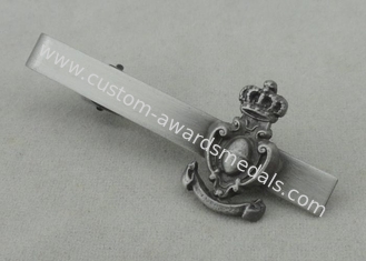 Antikes Silber personifizierte Bindungs-Stange und Manschettenknopf, Legierungs-Bindungs-Reißnagel des Zink-3D