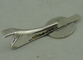 Silber personifizierter Bindungs-Stangen-Manschettenknopf für fördernden, Messingbindungs-Reißnagel sterben vorbei gestempelt