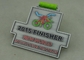 Antike silberne Zink-Legierung Triathlon-Medaillen-weich harte 3,0 Zoll-Größe