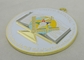 Flachrücken-Freimaurer-Zink-Legierungs-Email-Medaille mit Zink-Legierung Druckguß, Vergolden