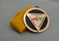 Druckguss-Band-Medaillen mit nachgemachtem hartem Email, Verkupferung und Vergolden, 2 Niveaus