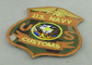 US-Marine-kundenspezifische Stickerei-Flecken gesponnen für amerikanisches Militär