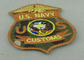 US-Marine-kundenspezifische Stickerei-Flecken gesponnen für amerikanisches Militär