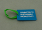 Geschäfts-Förderung gummierte fördernder PVC-Schlüsselring 4,0 Millimeter Stärke-