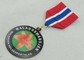 45mm Wettbewerbs-Gewohnheits-Preis-Medaillen mit Band, kleben hinzugefügt, kein Überzug