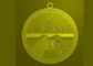 32mm Zink-Legierungs-kundenspezifische Medaille spricht weiches Email, antike Vernickelung zu