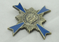 40 Jahre Garde Email-Medaille, antiker Messingüberzug für dekoratives