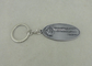 Zink-Legierungs-Eisen Keychain mit Laser-Stich-Logo für Geschäfts-Geschenk