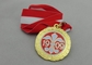 88mm Email-Medaillen-Antiken-Versilberung, Eisen-Medaille für Sport-Spiel