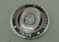 Rand-Antiken-Metallmünzen-harte Email-Silber-Polizist-Münzen-Andenken-Herausforderung des Seil-3D Druckguss-Münze