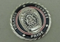 Rand-Antiken-Metallmünzen-harte Email-Silber-Polizist-Münzen-Andenken-Herausforderung des Seil-3D Druckguss-Münze