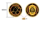 Weicher sterben Email-Messing personifizierte Münzen getroffenes Gold-CRU Soem