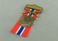 Verzinken Sie Legierungs-Militärpreis-Medaillen, 3D Druckguss-kurze Band-Medaillons