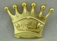die Krone 3D, die Messing ist, sterben das feste weiche besonders angefertigte Email Pin-Vergolden-Logo