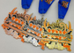 Das 3 Zoll-Email-Medaille, Karate spricht Goldmedaillen mit vollem Druckhals-Band zu