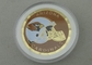 Metall personifizierte Münzen mit kundenspezifisches Logo, Ebene oder Doppeltes hinterem Soem-ODM