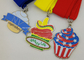 2 Seiten-Logo-Hals-Band-Medaillen für Sport, Armee-Service-Medaille