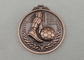 Fußball sterben Entwurf der Form-Medaillen-3D antike Verkupferung von 45 Millimeter/Anti-Messing