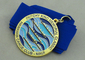 Hawaiische Medaille des Kanu-Club-Band-3d durch Zink-Legierung Druckguß mit Vergolden