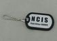 NCIS personifizierte Erkennungsmarken durch das Aluminium, das gestempelt wurde, das zusammengebrachte Silikonband
