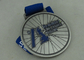 Blaues Band-Zink-Legierungs-Medaille Deloittes 2,5 Zoll mit Zink-Legierungs-weichem Email