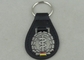 Deutschland personifizierte lederne Schlüsselanhänger, Zink-Legierungs-Antiken-Silber-weichen Email-Schlüsselring