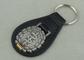 Deutschland personifizierte lederne Schlüsselanhänger, Zink-Legierungs-Antiken-Silber-weichen Email-Schlüsselring