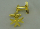 Vergolden personifizierter Bindungs-Stangen-Manschettenknopf 22mm mit Zink-Legierung