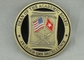 Personifiziertes antike Messing US-Truppen-Messingmünzen-weiches Email 1,75 Zoll