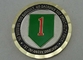 Weicher Email-Messing personifizierte Münzen, zwei Ton-Metallfarbamerikanische Armee-Abteilungs-Münze