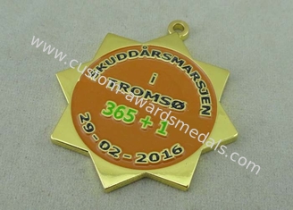 Harte Email-Medaillen-Regierungs-Medaillen-kundenspezifischer Band-Preis-Messing 45 Millimeter