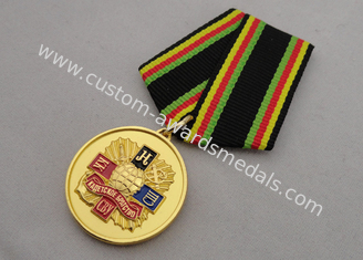 Weiches Email kundenspezifische Medaillen-Preise mit Vergolden-nebeligem Farbe Special-Band