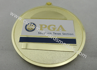 Südliches Texas Profileisen PGA/Messing-/Kupfer-Medaille mit synthetischem Email, Zinklegierung Druckguß