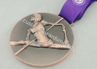 Das Triathlon-Band-Medaillen-Nickel, das überzogen wird, sterben geschlagen für Dekoration