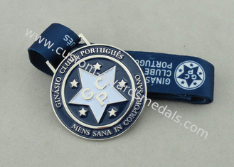 Zink-Legierungs-weiche Email-Medaille mit langem Band, Vernickelung Soem-ODM