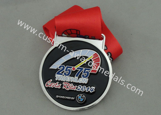 Triathlon-weiche Email-Medaillen-Zink-Legierung Druckguß Costa Rica 2014